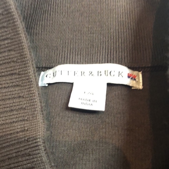 Cutter & Buck 1/4 Zip Mock Neck Supima Cotton Pullover Sweater, L - Picture 11 of 13